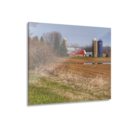 U R There Photography M-24 Northern Reds Farm Rustic Farmhouse Acrylic Wall Print
