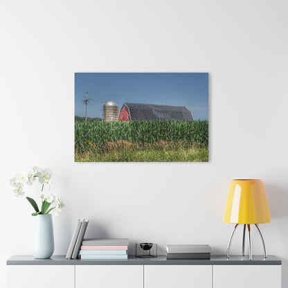 U R There Photography North Lake Pleasant Red Above the Corn Rustic Farmhouse Acrylic Wall Print