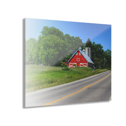 U R There Photography Metamora Red 2020 II Rustic Farmhouse Acrylic Wall Print