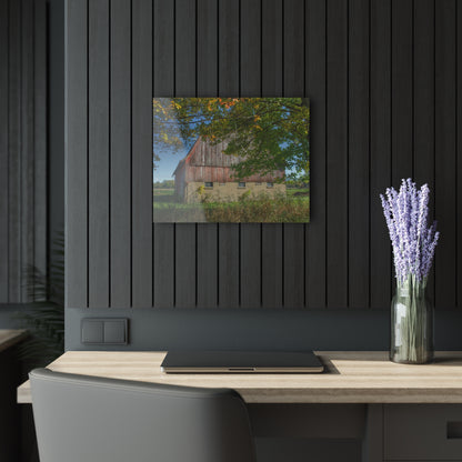 U R There Photography Byington Road Red I Rustic Farmhouse Acrylic Wall Print