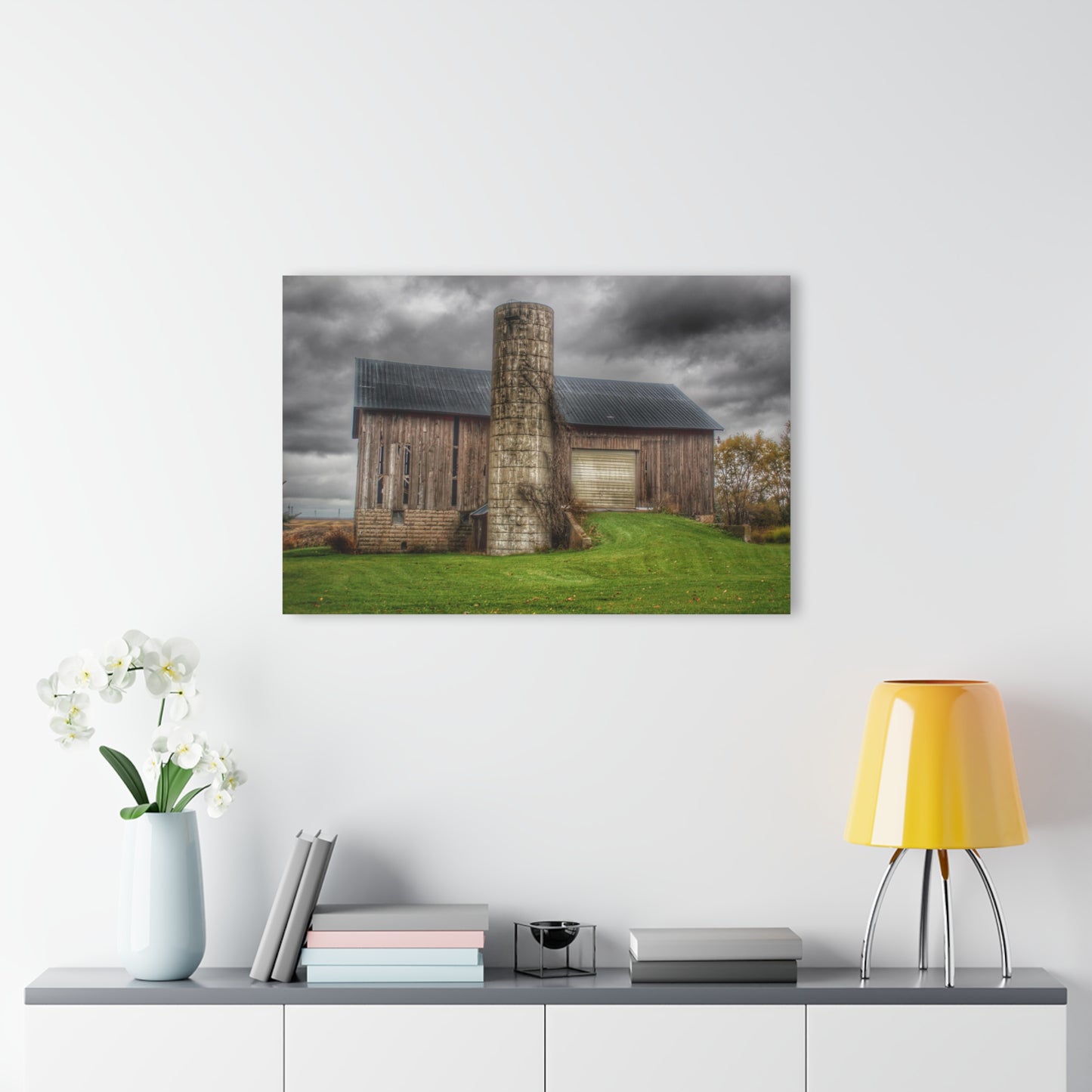 U R There Photography Gilford Grey I Rustic Farmhouse Acrylic Wall Print