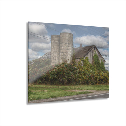 U R There Photography Metamora M-24 Grey II Rustic Farmhouse Acrylic Wall Print