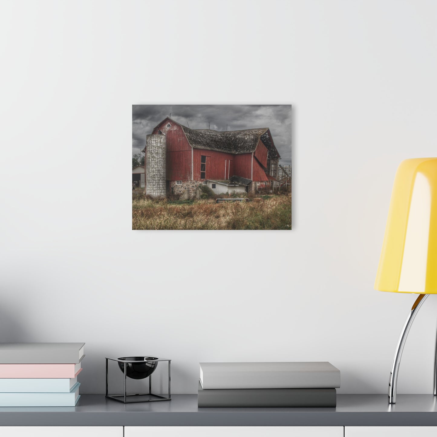 U R There Photography Hurds Corner Red II Rustic Farmhouse Acrylic Wall Print
