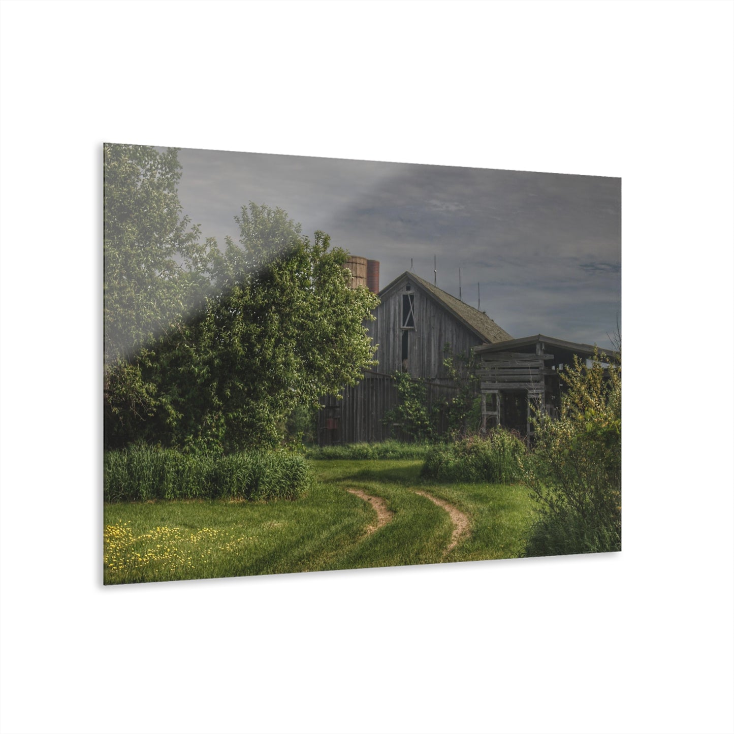 U R There Photography Barkley Road Greys I Rustic Farmhouse Acrylic Wall Print