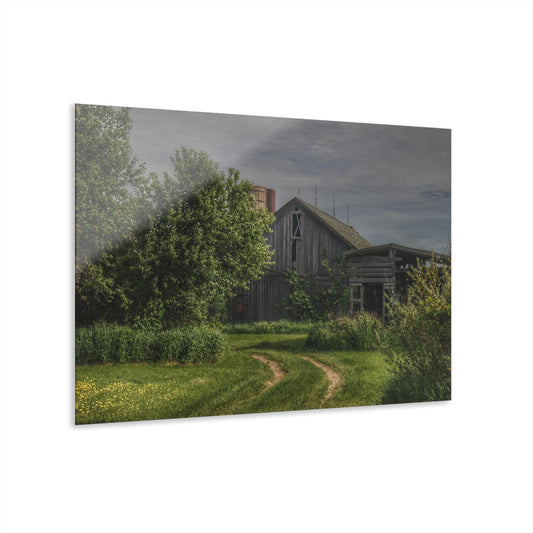 U R There Photography Barkley Road Greys I Rustic Farmhouse Acrylic Wall Print