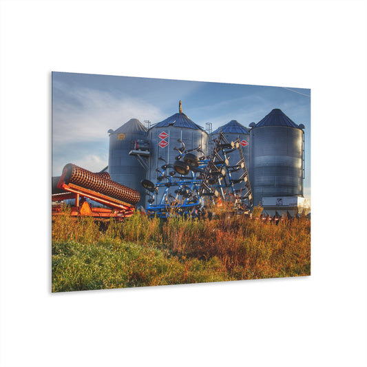 U R There Photography Peck Road Grain Silos Rustic Farmhouse Acrylic Wall Print