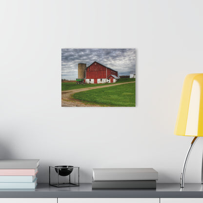 Barn Boutique Modern Farmhouse Acrylic Wall Print| Fostoria Red II