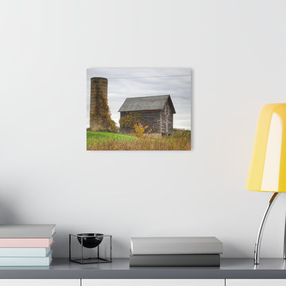 U R There Photography Fisher Road Grey Rustic Farmhouse Acrylic Wall Print