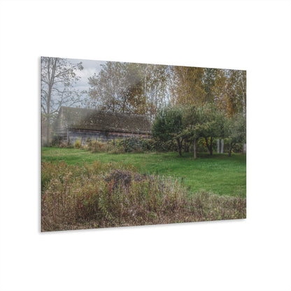 U R There Photography Grey Shack of Elmwood Rustic Farmhouse Acrylic Wall Print