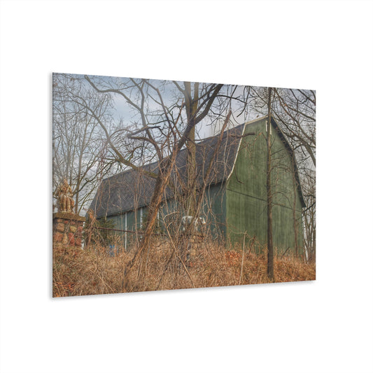 U R There Photography Yale Road Hidden Green Rustic Farmhouse Acrylic Wall Print