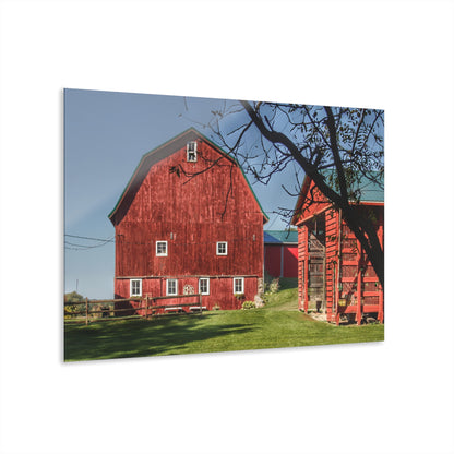 U R There Photography Gardner Road Red II Rustic Farmhouse Acrylic Wall Print