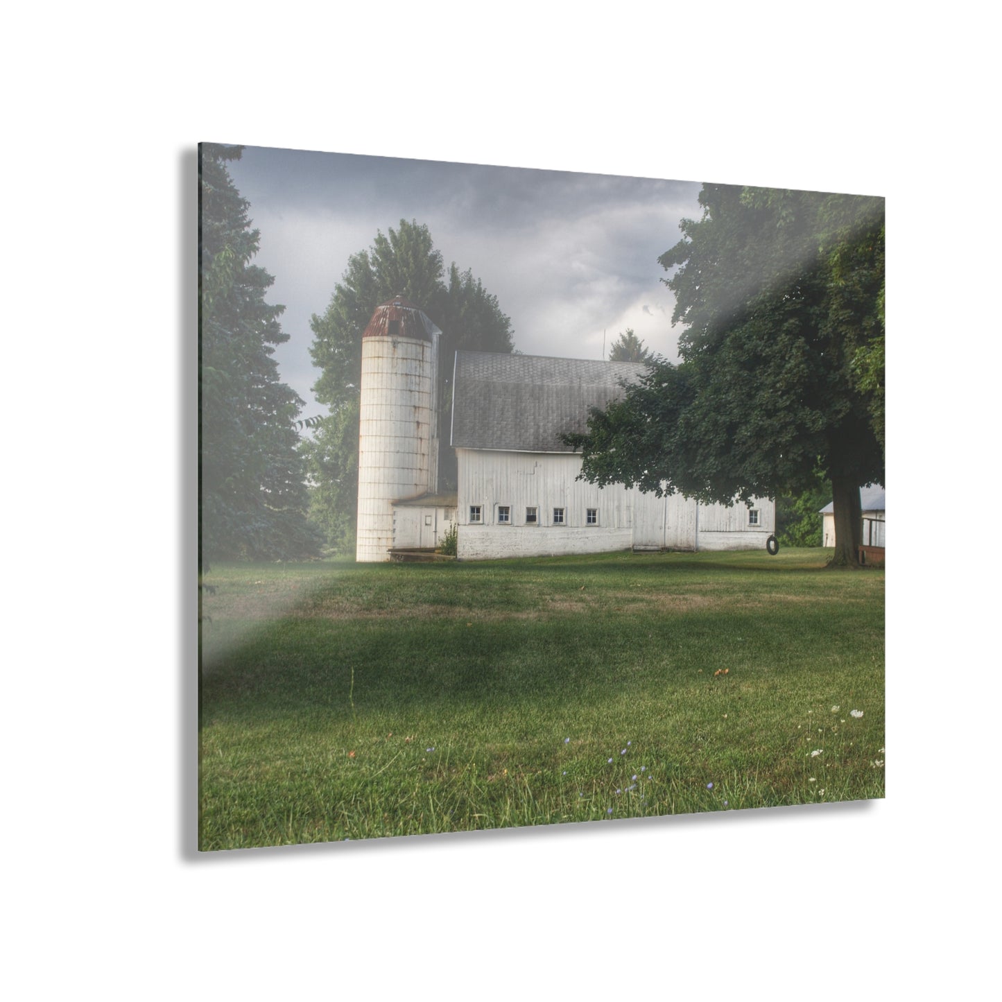 U R There Photography Marathon Road White Rustic Farmhouse Acrylic Wall Print