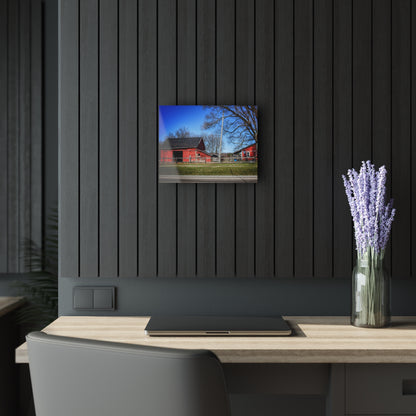 U R There Photography Imlay Reds Rustic Farmhouse Acrylic Wall Print