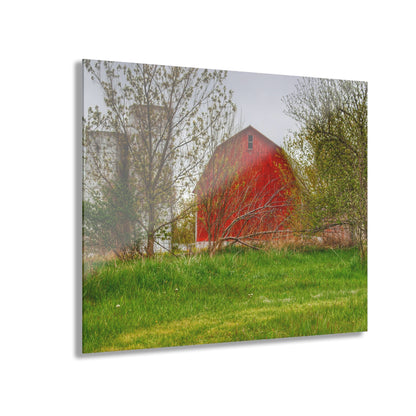 U R There Photography Castle Corner Red I Rustic Farmhouse Acrylic Wall Print
