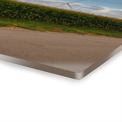 U R There Photography Gilford Road Corn Row Rustic Farmhouse Acrylic Wall Print