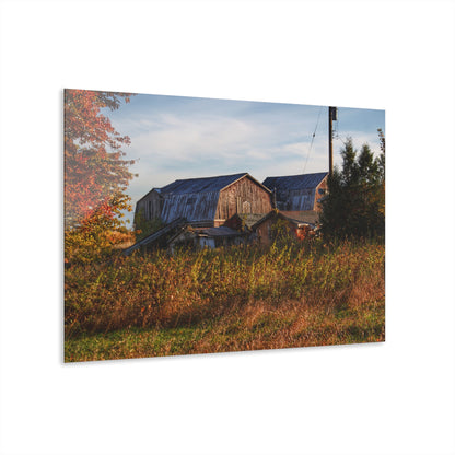 U R There Photography Montgomery Road Reds Rustic Farmhouse Acrylic Wall Print