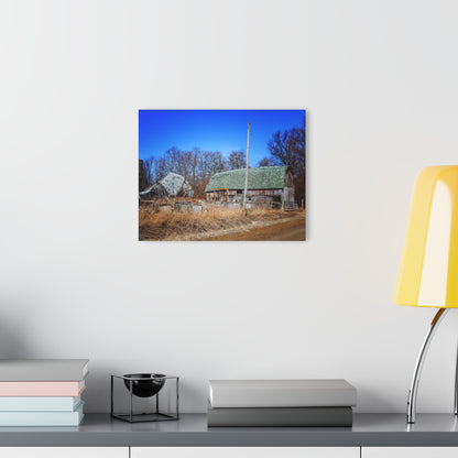Romeo Plank Road Forgotten Greys II Rustic Farmhouse Acrylic Wall Print