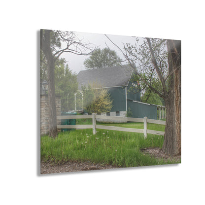 U R There Photography Lake George Road Fox Green Rustic Farmhouse Acrylic Wall Print