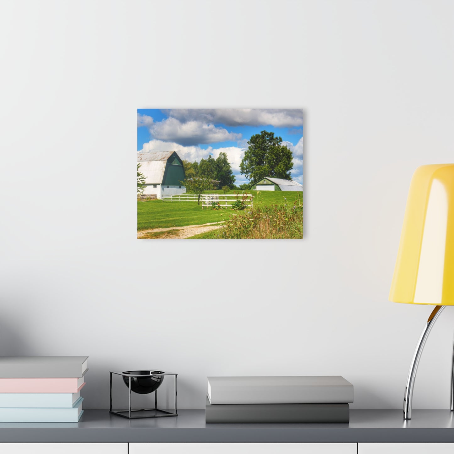 U R There Photography Hough Road Greens Rustic Farmhouse Acrylic Wall Print
