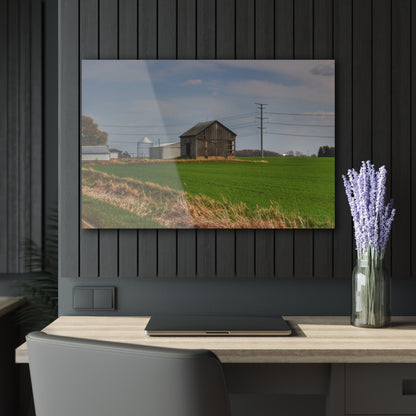 U R There Photography McAlpine Grey Rustic Farmhouse Acrylic Wall Print