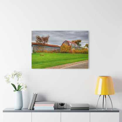 U R There Photography Galbraith Road Red Rustic Farmhouse Acrylic Wall Print