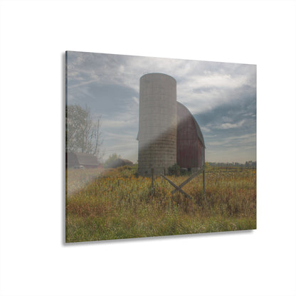 U R There Photography Mushroom Road Red II Rustic Farmhouse Acrylic Wall Print