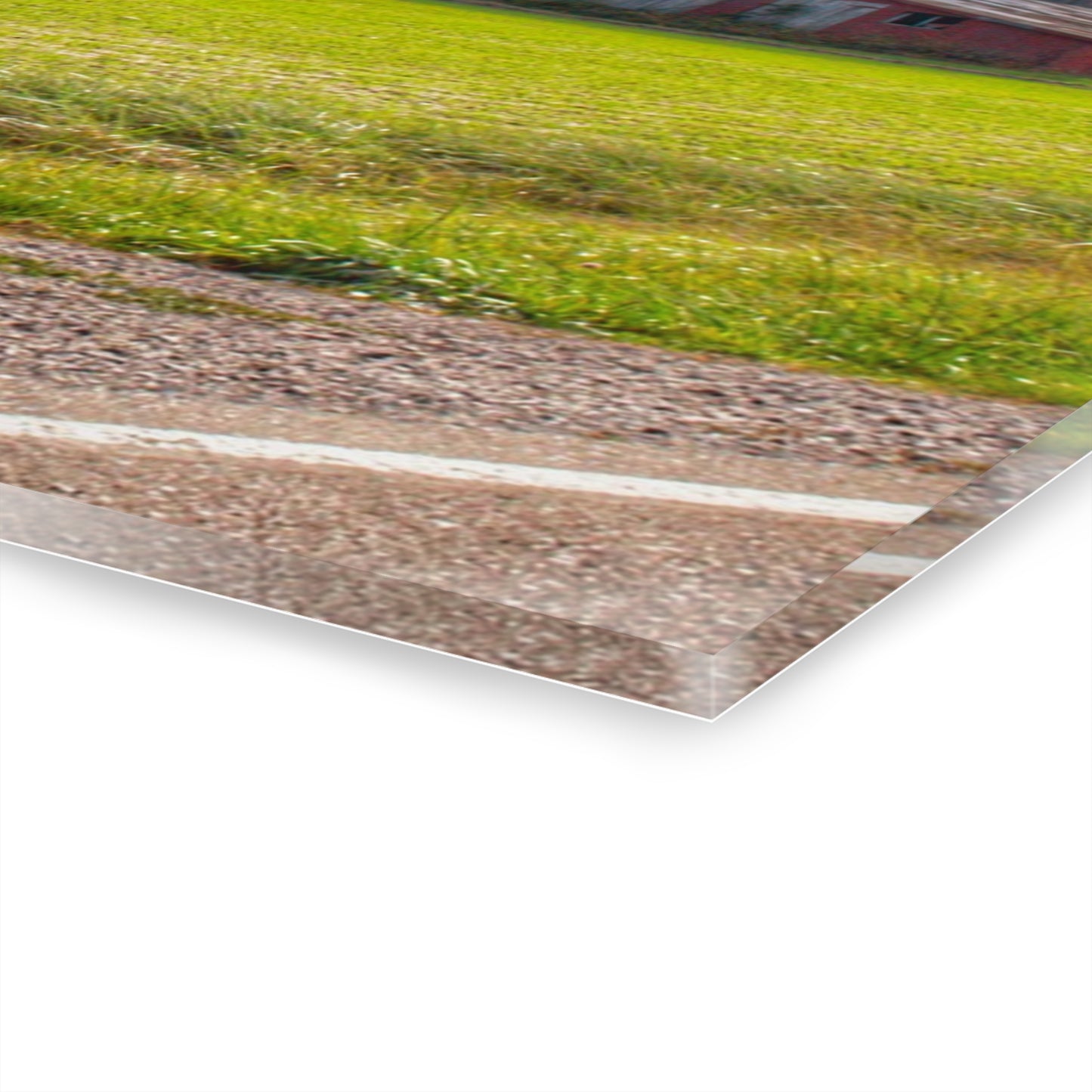 U R There Photography North Gera Road Red Rustic Farmhouse Acrylic Wall Print