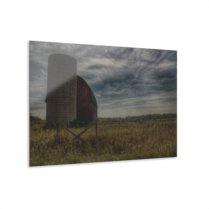 U R There Photography Mushroom Road Red I Rustic Farmhouse Acrylic Wall Print