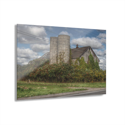 U R There Photography Metamora M-24 Grey II Rustic Farmhouse Acrylic Wall Print