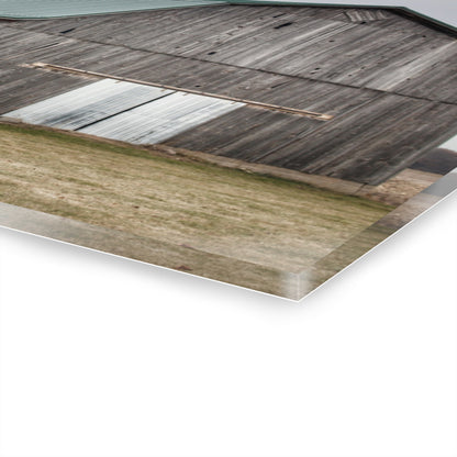 U R There Photography Loomis Road Grey Rustic Farmhouse Acrylic Wall Print