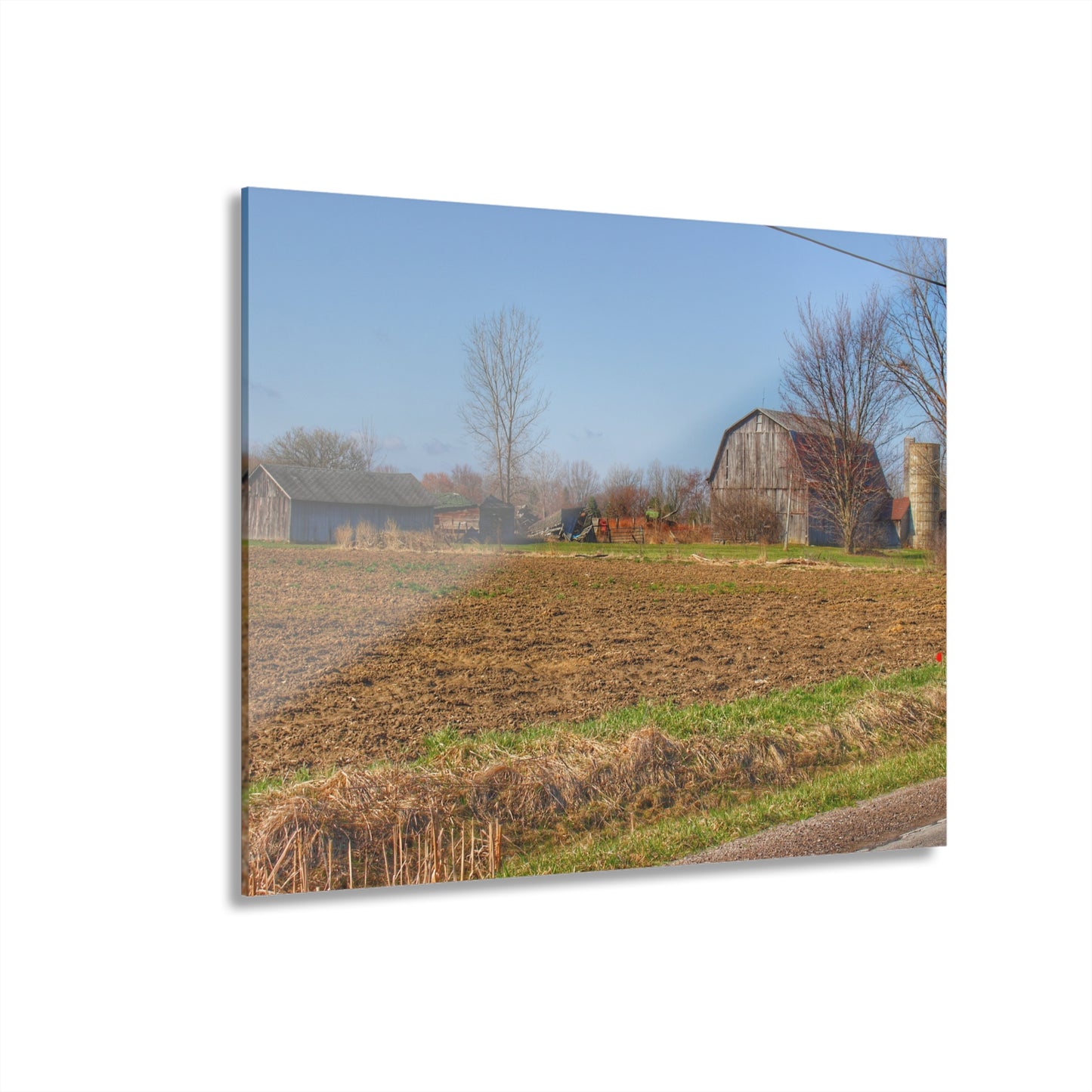 U R There Photography Stanley Road Greys Rustic Farmhouse Acrylic Wall Print