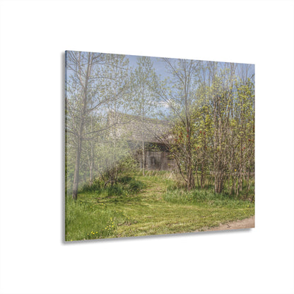 U R There Photography Bishop Road Grey I Rustic Farmhouse Acrylic Wall Print