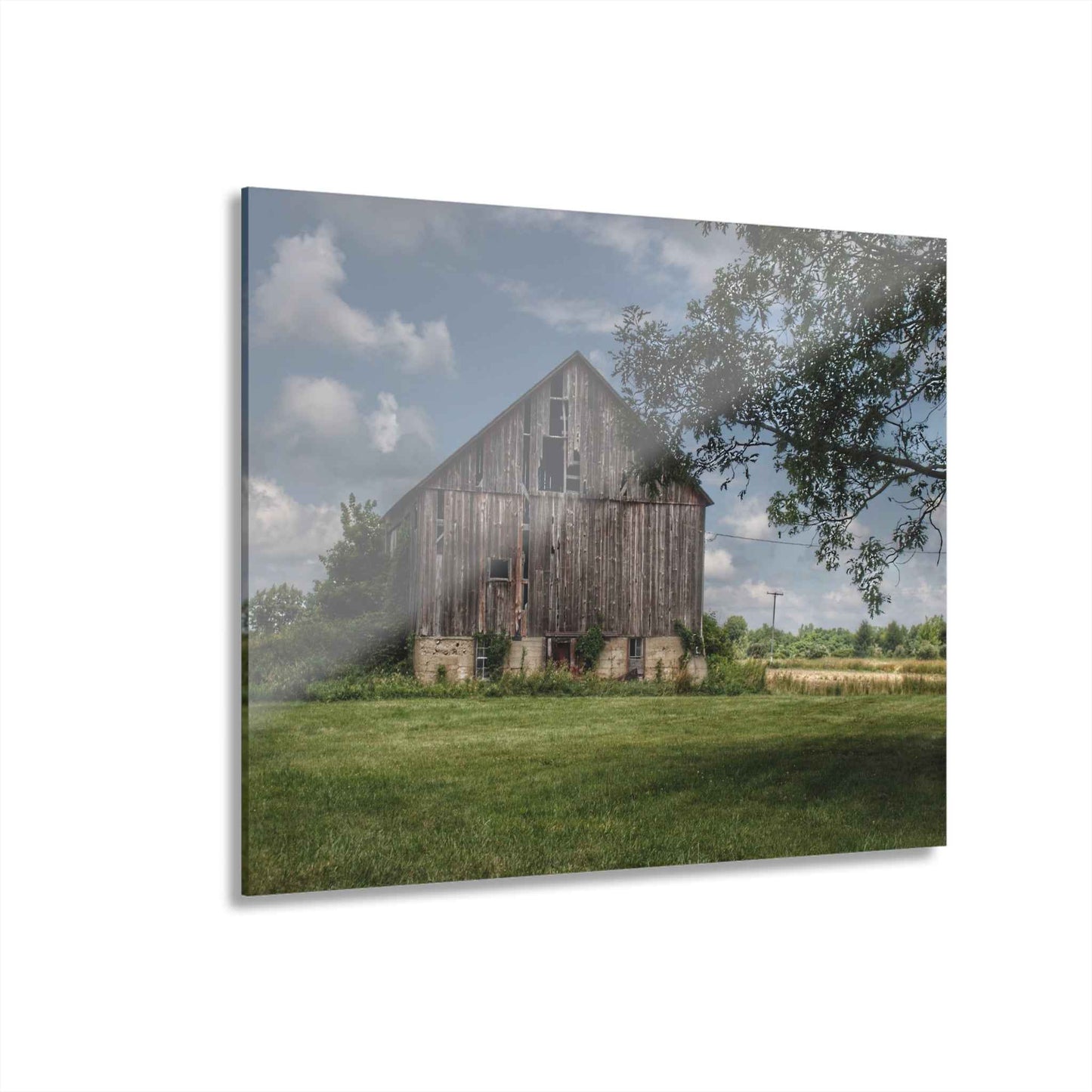 U R There Photography Bohms Road Grey I Rustic Farmhouse Acrylic Wall Print