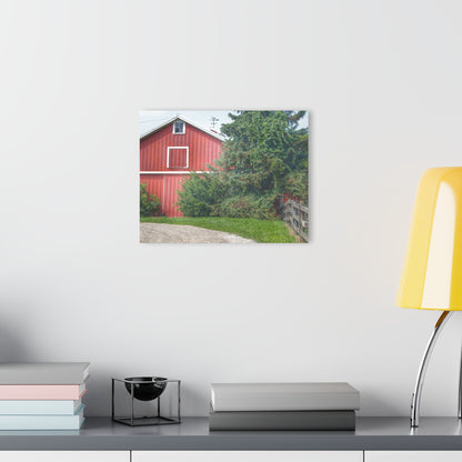 U R There Photography Modern Red I Rustic Farmhouse Acrylic Wall Print
