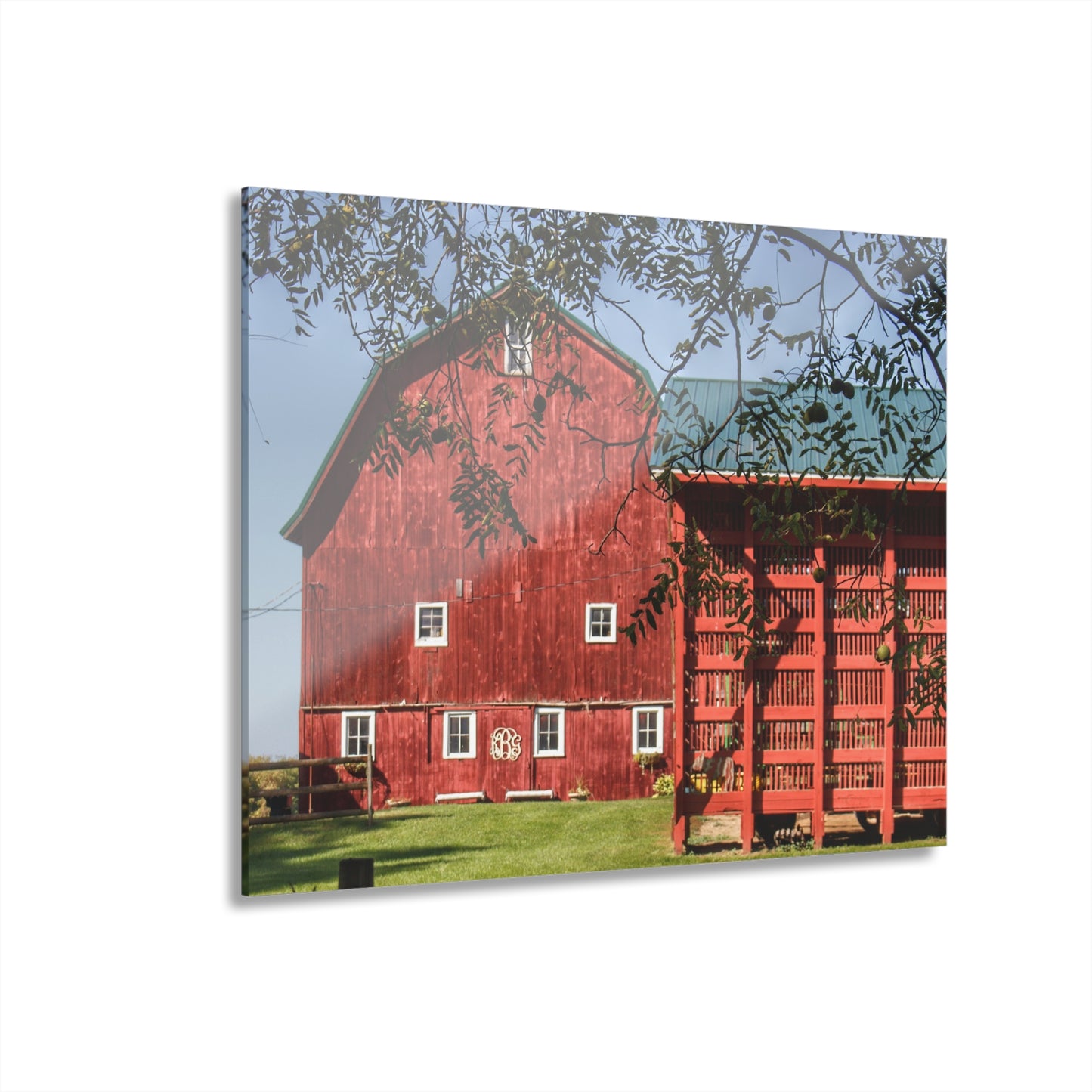 U R There Photography Gardner Road Red I Rustic Farmhouse Acrylic Wall Print