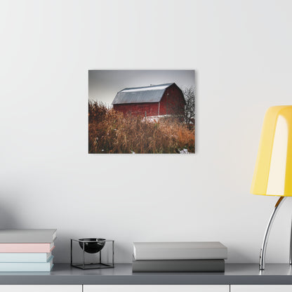 U R There Photography Noble Road Red Rustic Farmhouse Acrylic Wall Print