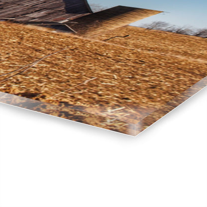 U R There Photography Hurds Corner Grey Rustic Farmhouse Acrylic Wall Print