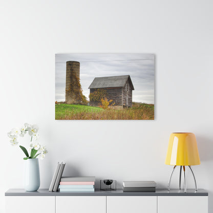 U R There Photography Fisher Road Grey Rustic Farmhouse Acrylic Wall Print