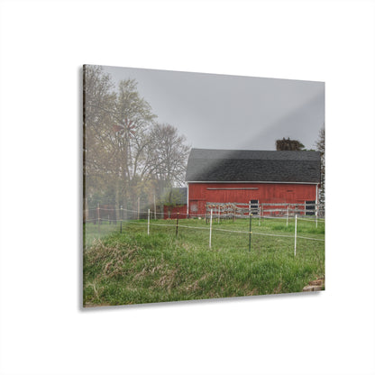 U R There Photography West Lake Road Farm and Filly II Rustic Farmhouse Acrylic Wall Print