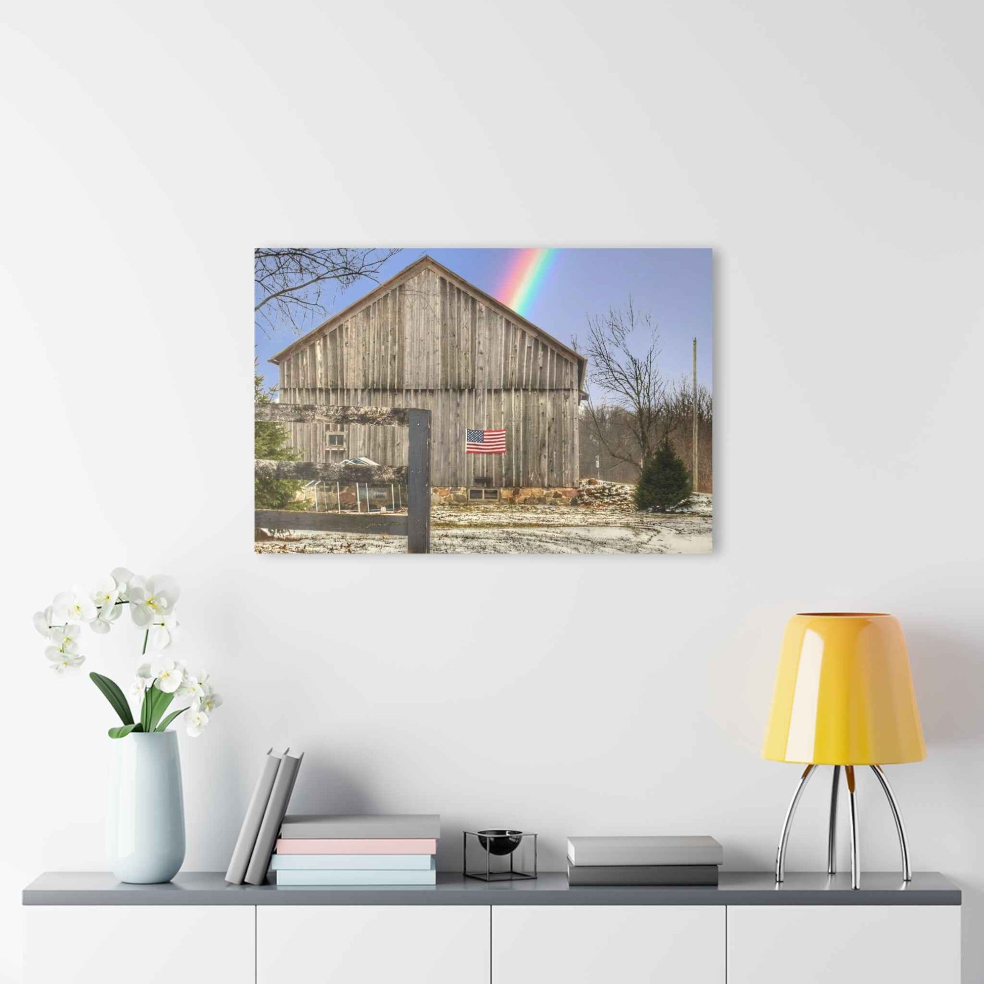 U R There Photography Barn Blessings on Sutton Road Rustic Farmhouse Acrylic Wall Print