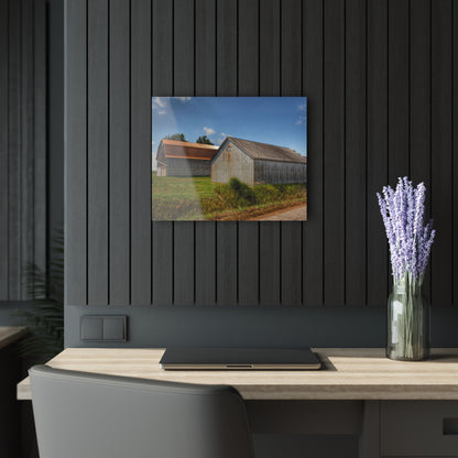 U R There Photography Copper Greys Rustic Farmhouse Acrylic Wall Print