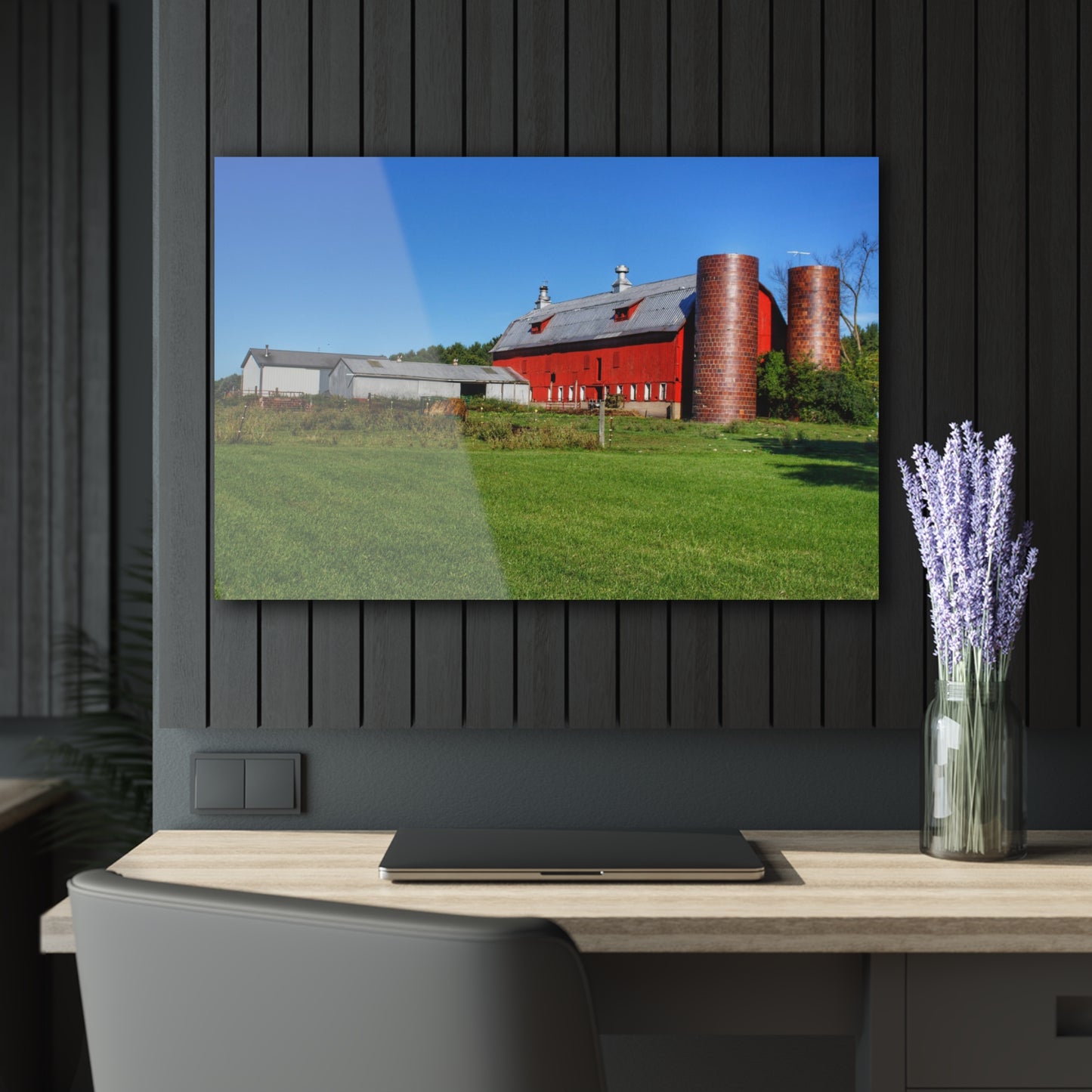 U R There Photography Baldwin Red II Rustic Farmhouse Acrylic Wall Print