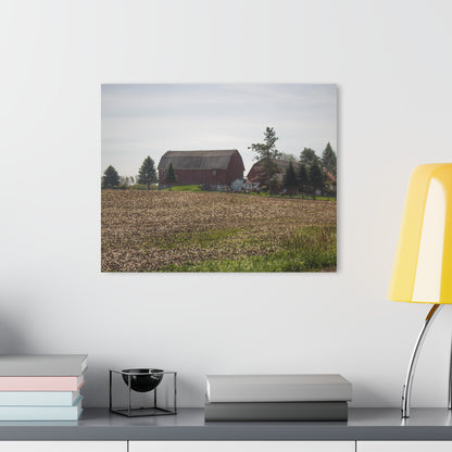 U R There Photography Bishop Road Reds IV Rustic Farmhouse Acrylic Wall Print