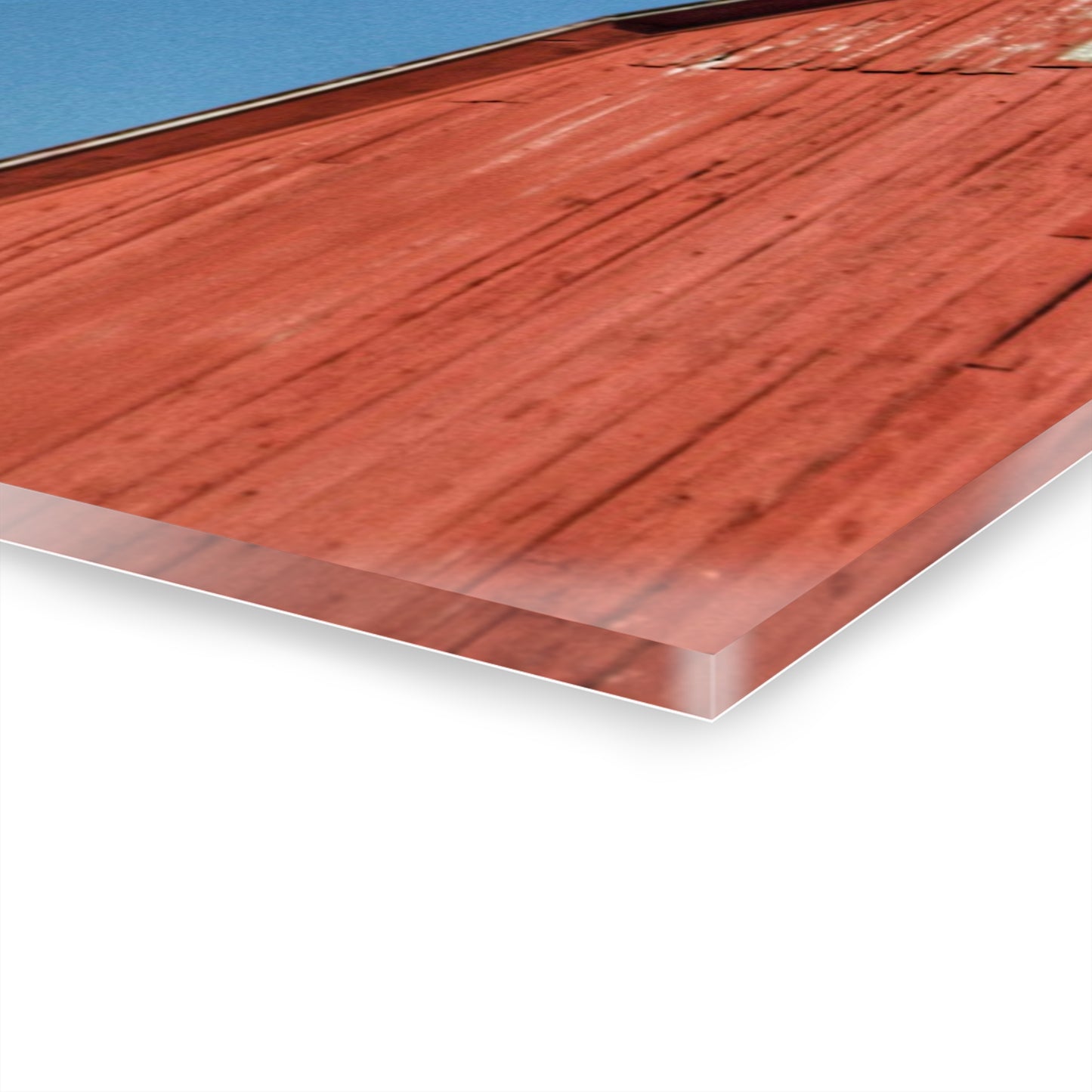 U R There Photography Fargo Road Red II Rustic Farmhouse Acrylic Wall Print