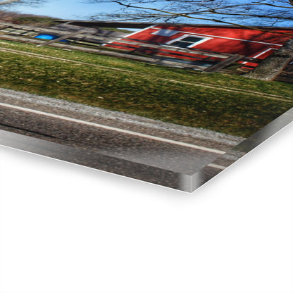 U R There Photography Imlay Reds Rustic Farmhouse Acrylic Wall Print