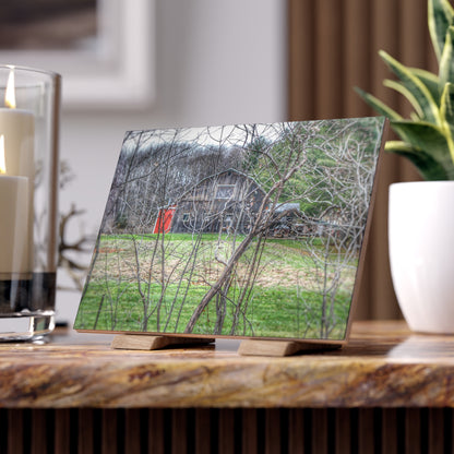 U R There Photography Hidden Capac Grey Rustic Farmhouse Decorative Ceramic Tile