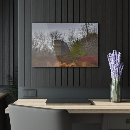 U R There Photography Freiberger Road Hidden Grey Rustic Farmhouse Acrylic Wall Print