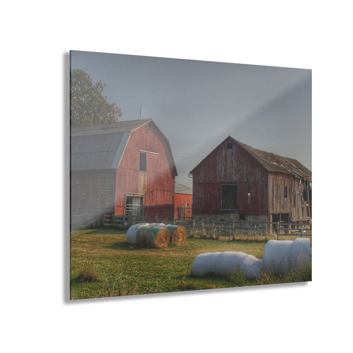 U R There Photography Irish Road Old Reds I Rustic Farmhouse Acrylic Wall Print