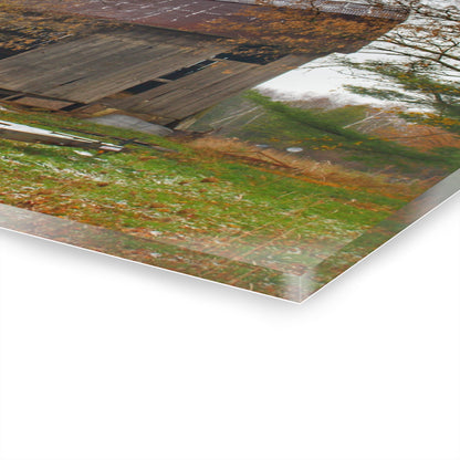 U R There Photography Frenchline Road Old Grey Rustic Farmhouse Acrylic Wall Print