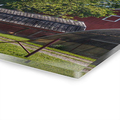 U R There Photography Hidden Reds Rustic Farmhouse Acrylic Wall Print